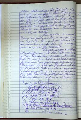 Termo de posse e compromisso prestado pelo Juiz de Direito José James Gomes Pereira para o exercí...