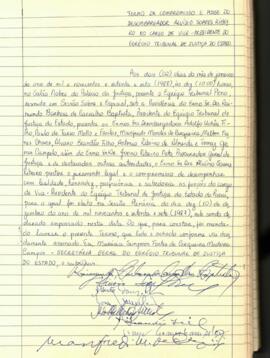 Termo de compromisso e posse do Desembargador Aluísio Soares Ribeiro no cargo de Vice-Presidente ...